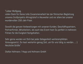 Google Bewertung Hopp und Hofmann